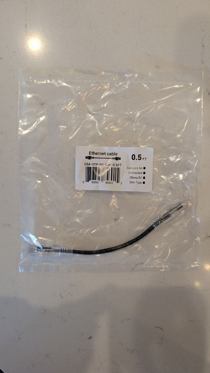 Cat6 Slim Ethernet Patch Cable – 28AWG, Multiple Lengths & Colors – Ideal for Network Installers