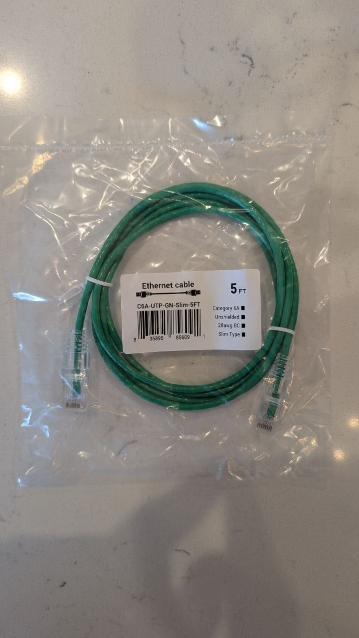 Cat6 Slim Ethernet Patch Cable – 28AWG, Multiple Lengths & Colors – Ideal for Network Installers