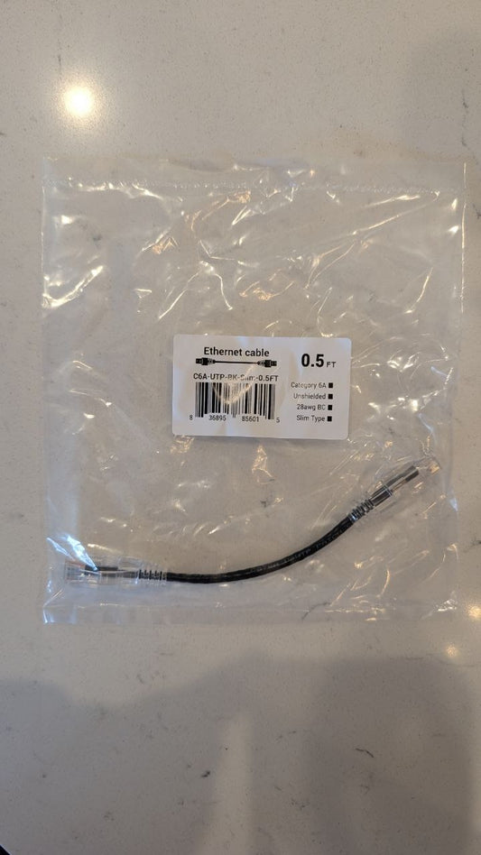 Cat6 Slim Ethernet Patch Cable – 28AWG, Multiple Lengths & Colors – Ideal for Network Installers