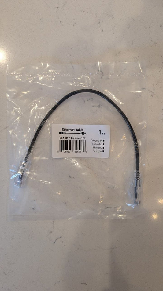 Cat6 Slim Ethernet Patch Cable – 28AWG, Multiple Lengths & Colors – Ideal for Network Installers